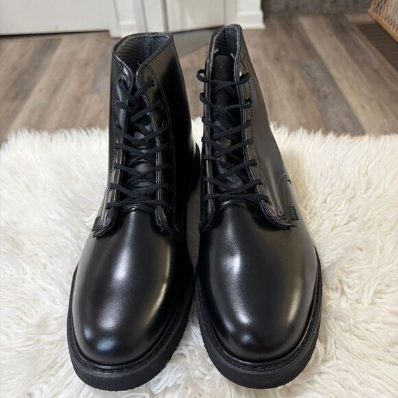 Bates Black Leather Men\'s Boots Size 13 NWOT Mens Bates E02261 Black Leather Side Zip | Mercari main image 3